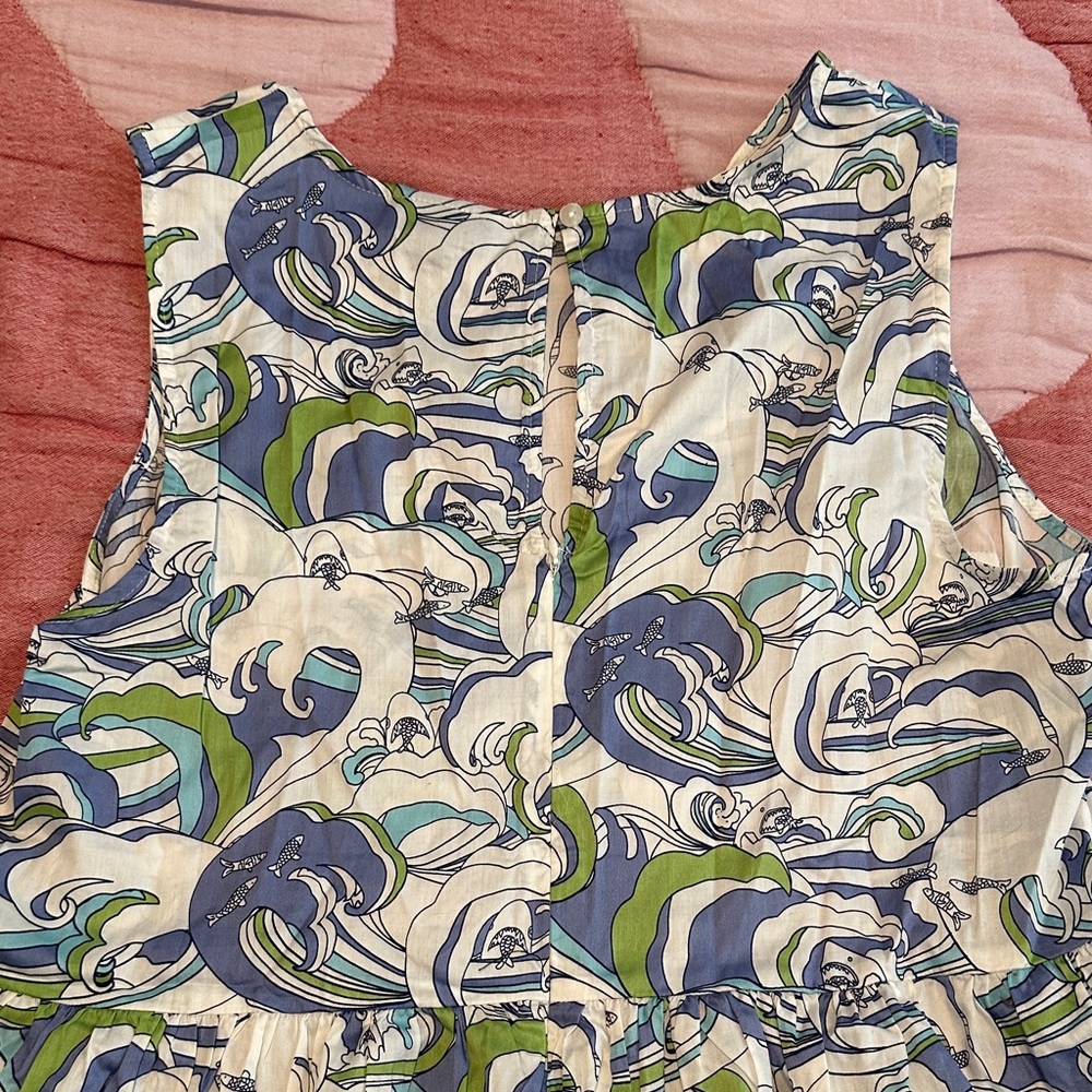 NWT Modcloth “Gathering Wildflowers” Smock Dress Surf Print Size XL - Picture 6 of 6